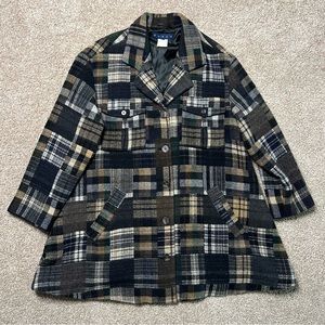 Women’s Vintage Basco Patchwork Wool Blend Jacket Size M